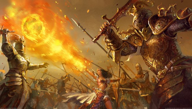 Обои картинки фото sphira, warrior`s, dawn, artwork, видео, игры