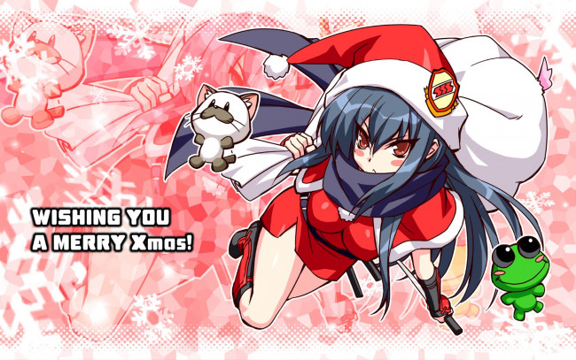 Обои картинки фото аниме, merry, chrismas, winter