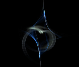 Картинка 3д графика fractal фракталы темный линии фон