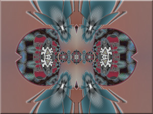 Картинка 3д графика fractal фракталы узор фон