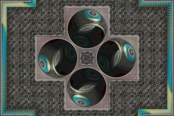 Картинка 3д графика fractal фракталы узор фон