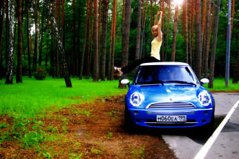 Картинка автомобили авто девушками