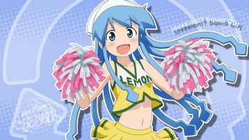 Картинка аниме shinryaku ika musume девушка