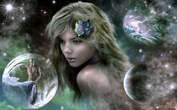 Картинка 3д графика portraits портрет девушка фэнтези