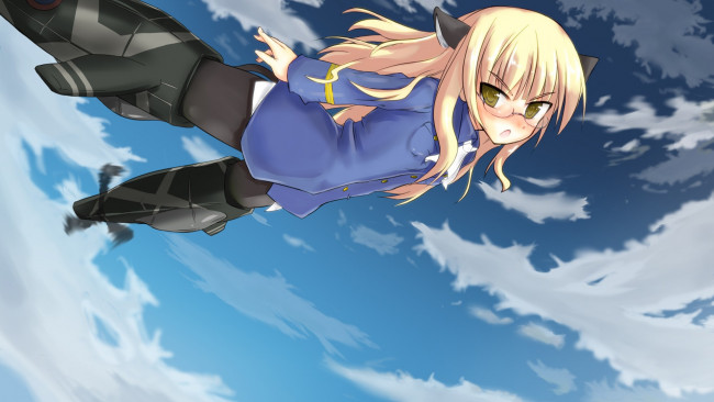 Обои картинки фото аниме, strike, witches