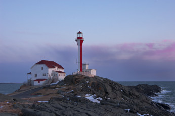 Картинка природа маяки море маяк мыс рассвет