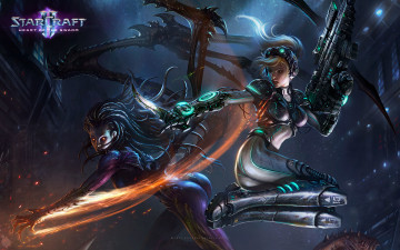 Картинка starcraft ii heart of the swarm видео игры nova kerrigan