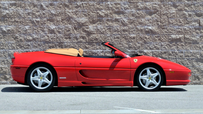 Обои картинки фото ferrari, 355, автомобили, s, p, a, гоночные, спортивные, италия