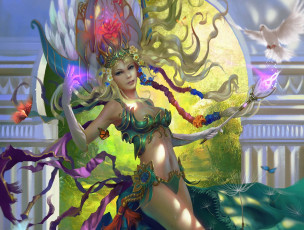 Картинка видео+игры legend+of+the+cryptids фэнтези жезл девушка птица