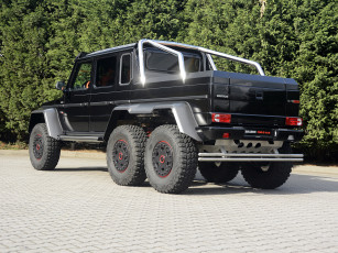 Картинка автомобили brabus mercedes-benz темный 2013 w463 g 63 amg 6x6