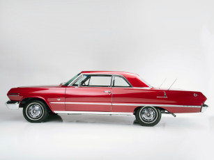 Картинка автомобили chevrolet 300 327 impala красный hp spor ss