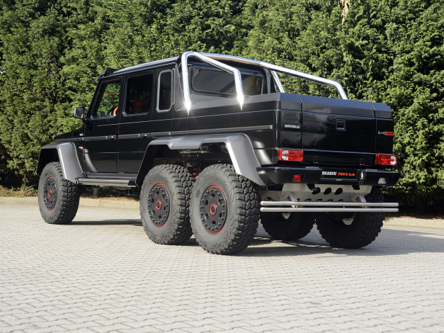 Обои картинки фото автомобили, brabus, mercedes-benz, темный, 2013, w463, g, 63, amg, 6x6