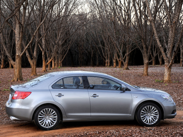 Обои картинки фото автомобили, suzuki, серый, za-spec, kizashi