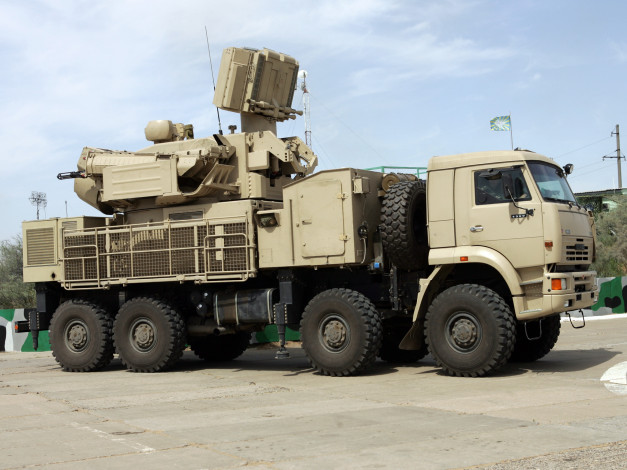 Обои картинки фото техника, военная техника, зрпк, панцирь-с1, камаз, 6560