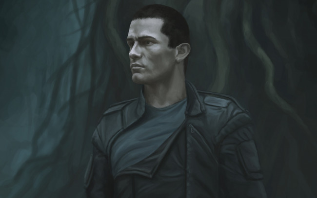 Обои картинки фото видео игры, star wars, star, wars, мужчина, лес, the, force, unleashed, starkiller