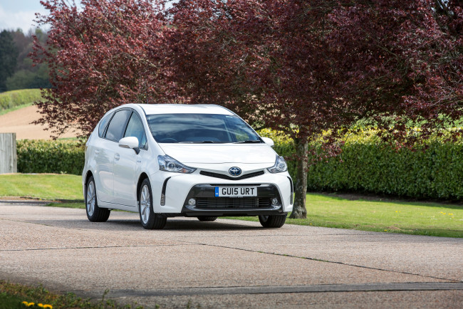 Обои картинки фото автомобили, toyota, 2015г, zvw40w, uk-spec, prius