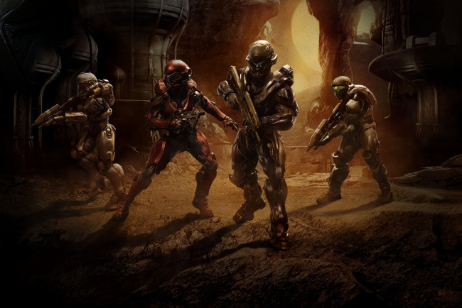 Обои картинки фото видео игры, halo 5,  guardians, фантастика, 5, halo, шутер, action, guardians