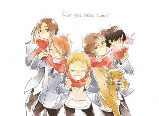 обоя аниме, kimi to boku, мальчики