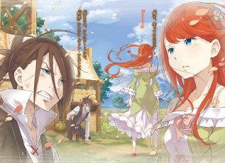 Картинка аниме re +zero+kara+hajimeru+isekai+seikatsu взгляд фон парень девушка