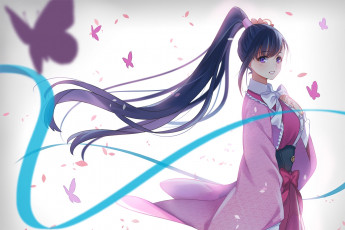 Картинка аниме koutetsujou+no+kabaneri девушка фон взгляд