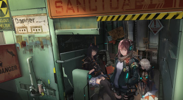 Картинка tom+clancy`s+the+division аниме город +улицы +здания девушки