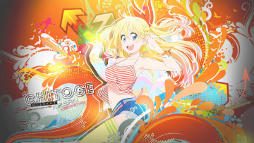 Картинка nisekoi аниме взгляд девушка фон