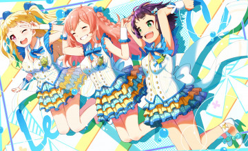 обоя tokyo mew mew, аниме, фон, взгляд, девушки