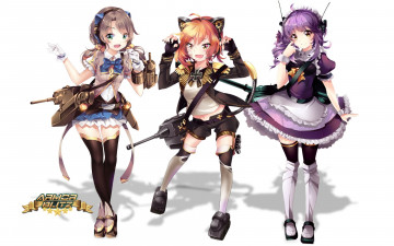 Картинка аниме оружие +техника +технологии девочки