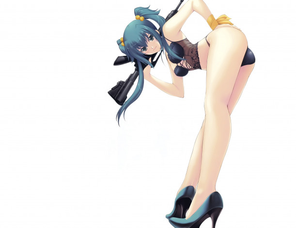 Обои картинки фото аниме, muv-luv alternative,  total eclipse, девушка