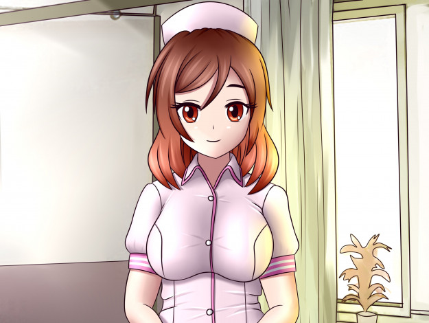 Обои картинки фото аниме, unknown,  другое, девушка, взгляд, фон