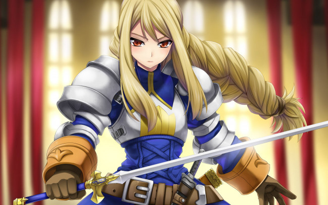 Обои картинки фото аниме, оружие,  техника,  технологии, девушка, взгляд, фон