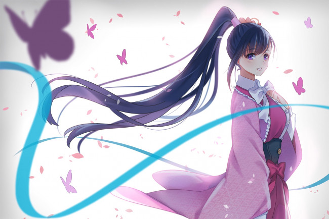 Обои картинки фото аниме, koutetsujou no kabaneri, девушка, фон, взгляд