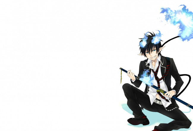 Обои картинки фото аниме, ao no exorcist, рин, окумура