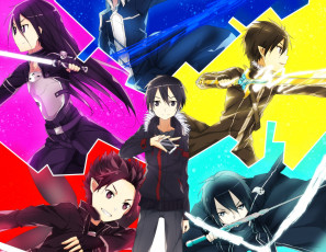 Картинка аниме sword+art+online фон взгляд девушка