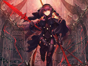 Картинка аниме fate stay+night scathach
