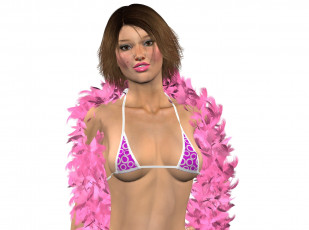 Картинка 3д+графика люди+ people девушка взгляд фон