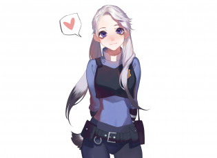 Картинка аниме животные +существа зайка зверополис