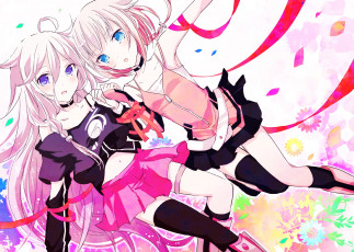 Картинка аниме vocaloid фон взгляд девушки