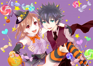 Картинка аниме toaru+majutsu+no+index девушки фон взгляд