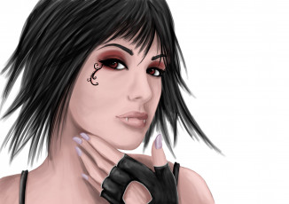 Картинка рисованное комиксы тату зубы фон взгляд девушка