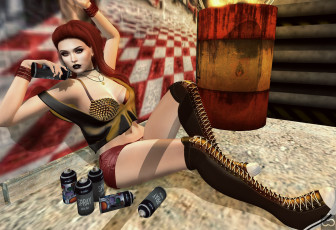 Картинка 3д+графика люди+ people фон взгляд девушка