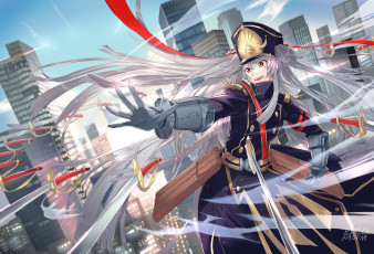 Картинка аниме re +creators фон взгляд девушка