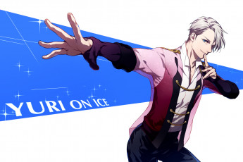 Картинка аниме yuri+on+ice виктор никифоров