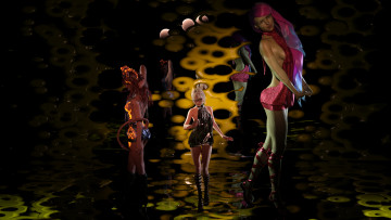 Картинка 3д+графика люди+ people девушка взгляд фон