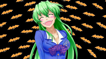 Картинка аниме магия +колдовство +halloween девушка фон взгляд