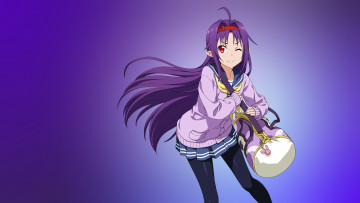 Картинка аниме sword+art+online фон взгляд девушка