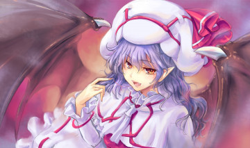 Картинка аниме touhou девушка взгляд фон