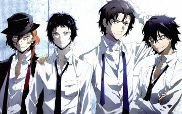 Картинка аниме bungou+stray+dogs парни