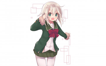 Картинка аниме kantai+collection девушка фон взгляд