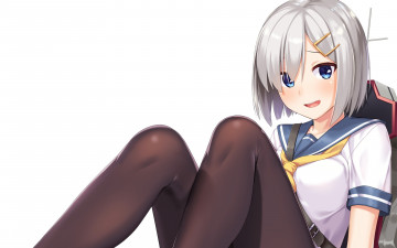 Картинка аниме kantai+collection фон взгляд девушка